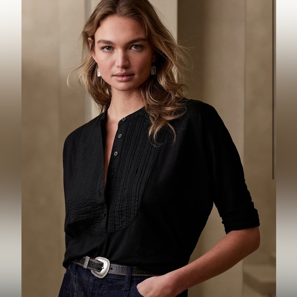 Banana Republic Factory Tops - NWT Banana Republic 3/4 sleeve bib top size s